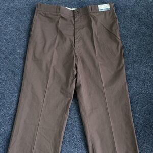 Vintage Sears Work Leisure Pants Mens 40x30 Brown Chino Full Fit Workwear